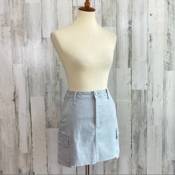 Joe's Jeans Army Denim Mini Skirt - Picture 4 of 9